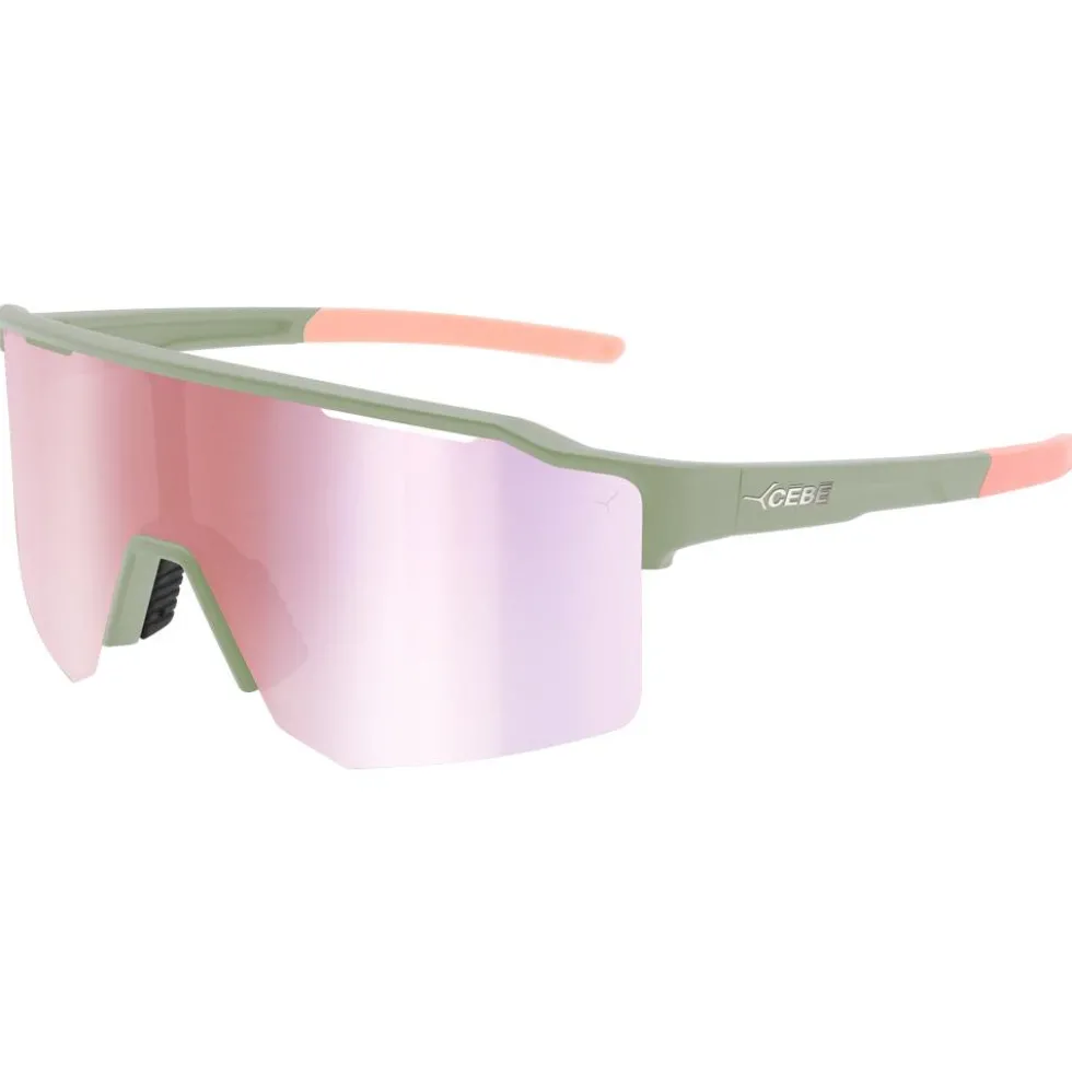Occhiali da sole Cebe Outflow 2 Lite Matt Light Green Grey Pink Revo