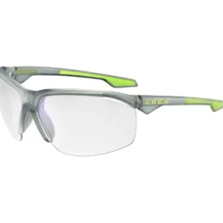 Occhiali da sole Cebe Stamina Translucent Good Grey Acid Lime Matte Zone Vario Grey Cat.0-3 Blue