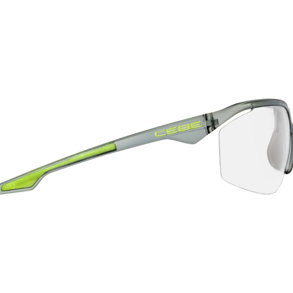 Occhiali da sole Cebe Stamina Translucent Good Grey Acid Lime Matte Zone Vario Grey Cat.0-3 Blue