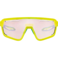 Occhiali da sole Cebe S'Track Vision Translucent Neon Yellow Blue Zone Vario Rose Cat.1-3 Silver