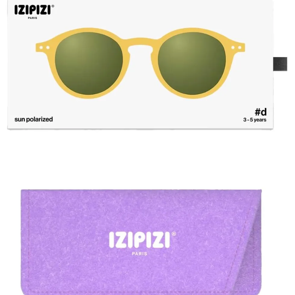Occhiali da sole Izipizi Sun Kids #D Yellow Honey Green Polarized