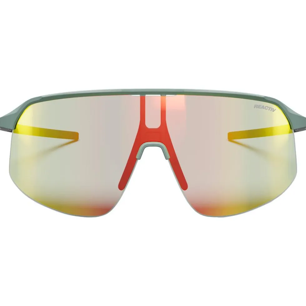 Occhiali da sole Julbo Density Mat Vert Olive Gris Reactiv Light Amplifier 1-3