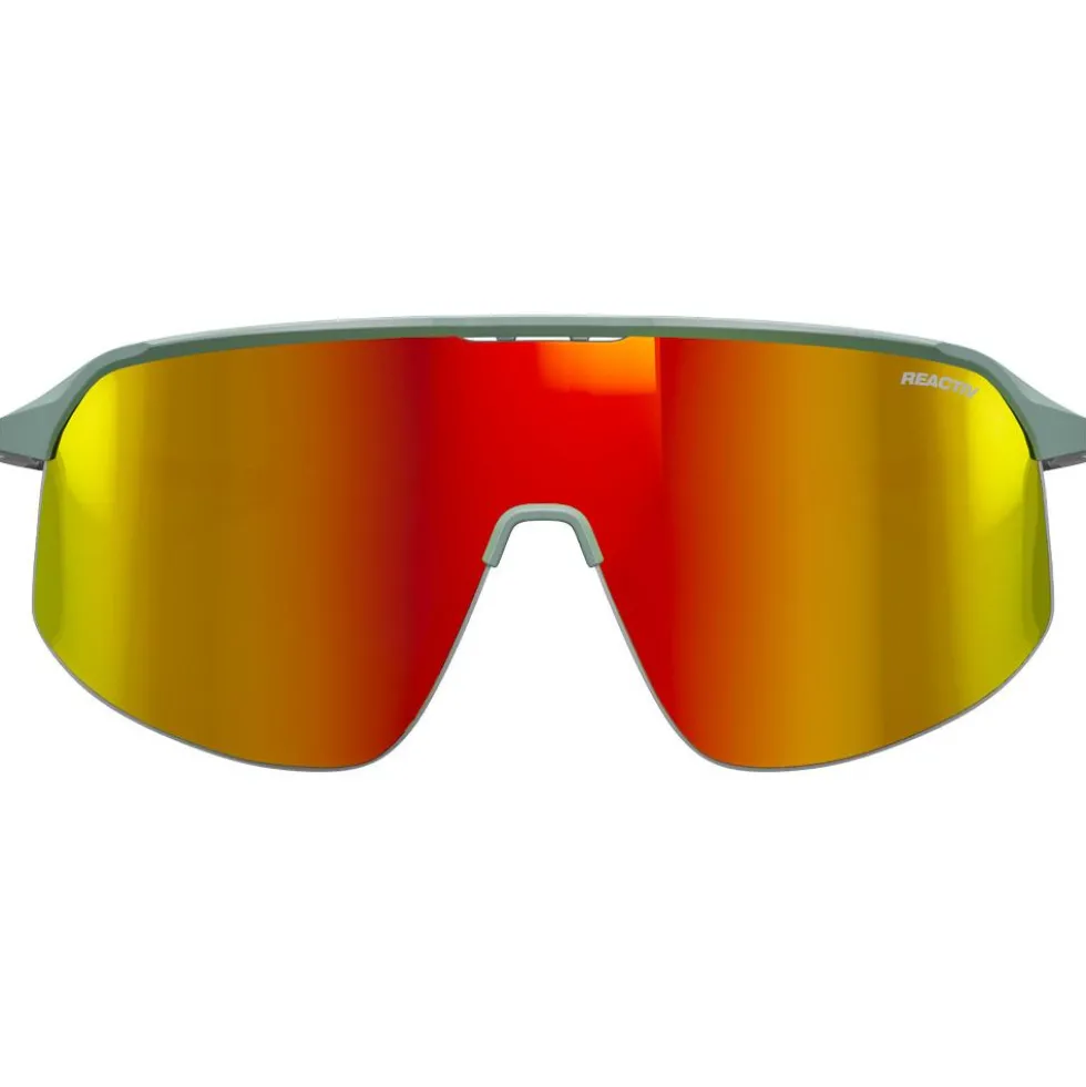 Occhiali da sole Julbo Density Mat Vert Olive Gris Reactiv Light Amplifier 1-3
