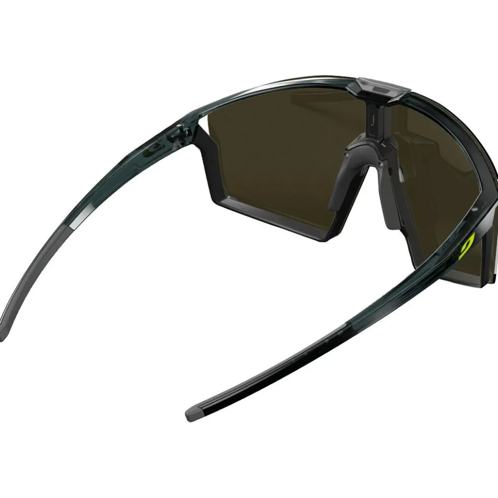 Occhiali da sole Julbo Edge Cover Mat Noir Jaune Fluo Spectron Hd 4 Polarized