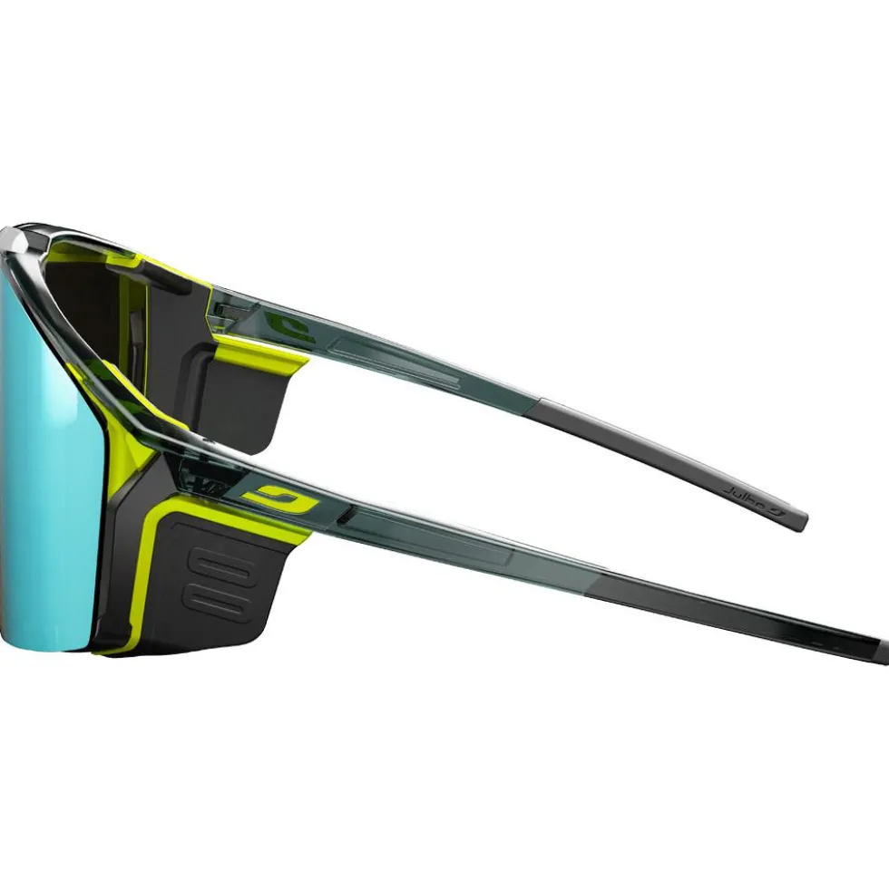 Occhiali da sole Julbo Edge Cover Mat Noir Jaune Fluo Spectron Hd 4 Polarized