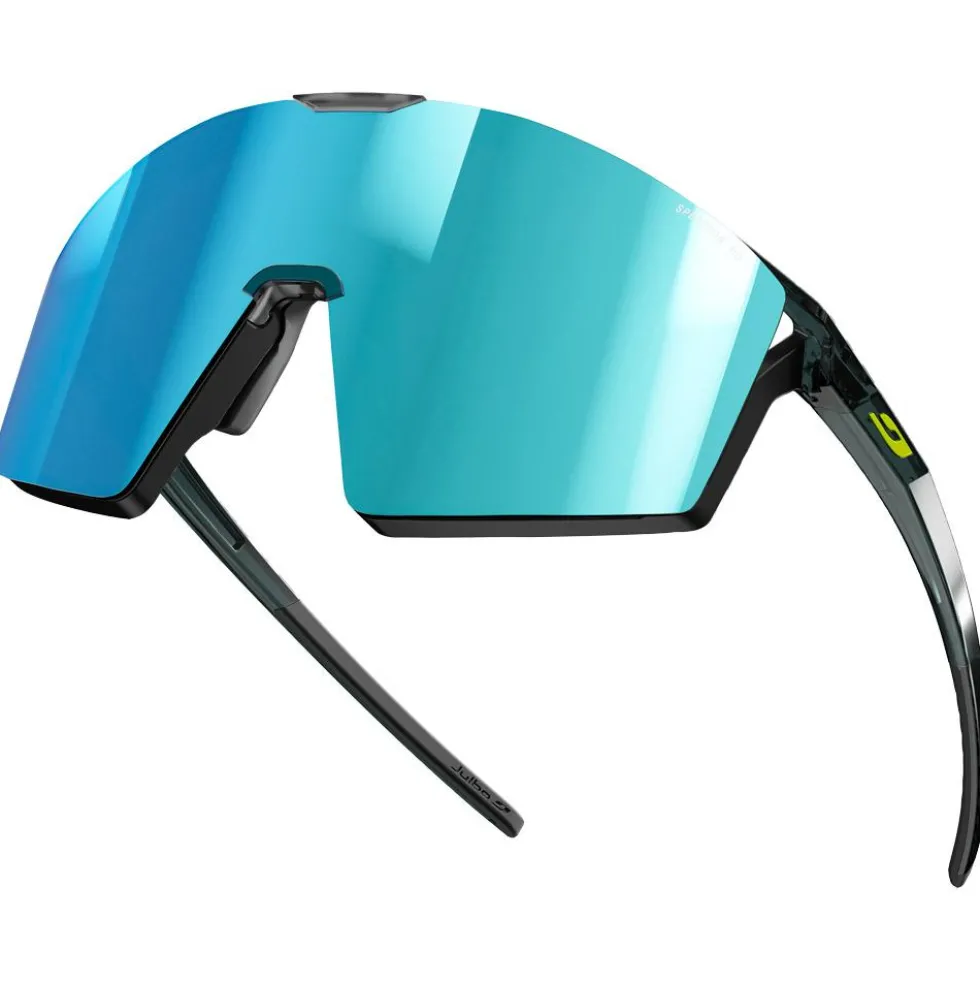 Occhiali da sole Julbo Edge Cover Mat Noir Jaune Fluo Spectron Hd 4 Polarized