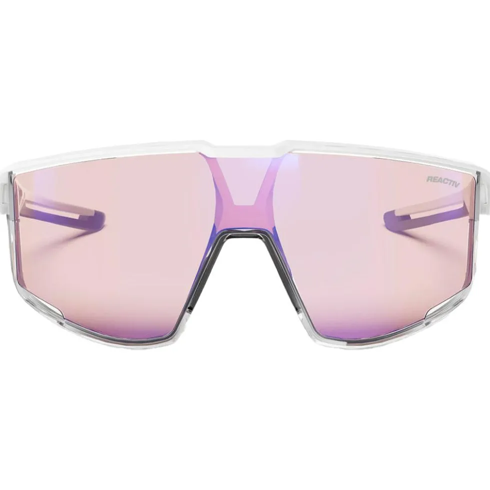 Occhiali da sole Julbo Fury Mat Blanc Gris Translucide Reactiv High Contrast 1-3