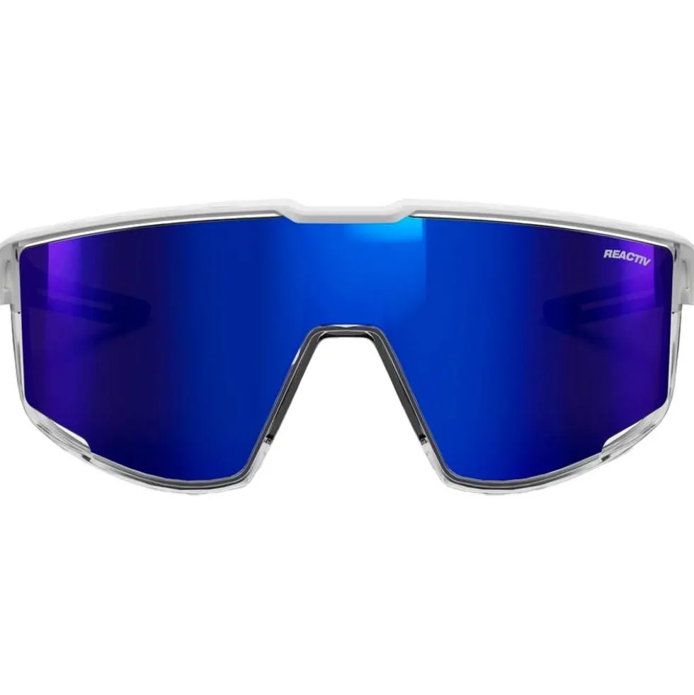 Occhiali da sole Julbo Fury Mat Blanc Gris Translucide Reactiv High Contrast 1-3