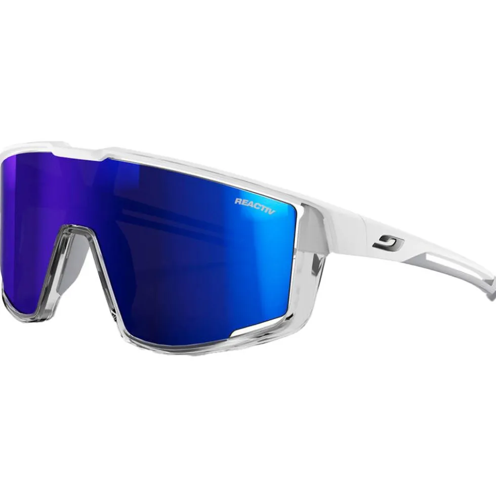 Occhiali da sole Julbo Fury Mat Blanc Gris Translucide Reactiv High Contrast 1-3