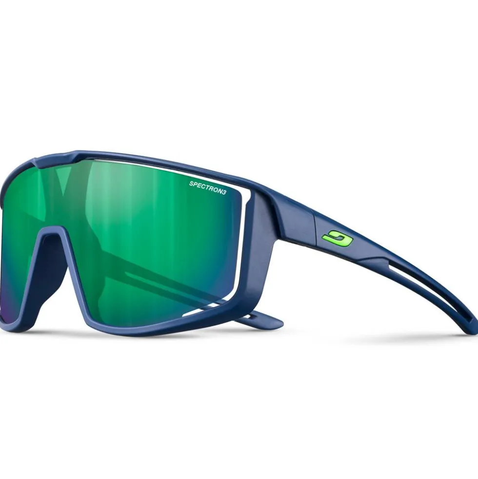 Occhiali da sole Julbo Fury S Bleu Foncé Spectron 3 Flash Vert