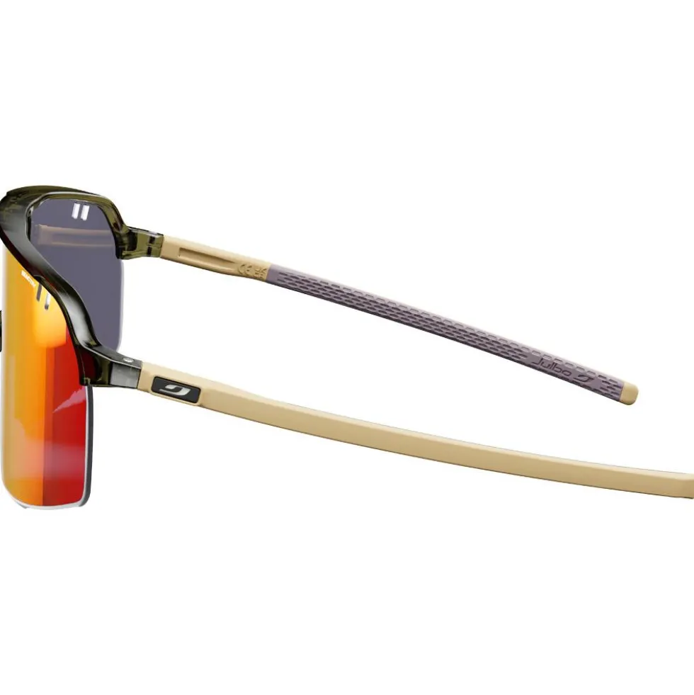 Occhiali da sole Julbo Intensity Translucide Brillant Vert Kaki Beige Mat Reactiv 1-3 Light Amplifier