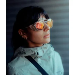 Occhiali da sole Julbo Legacy Translucide Brillant Rose Or Beige Reactiv 1-3 Glare Control