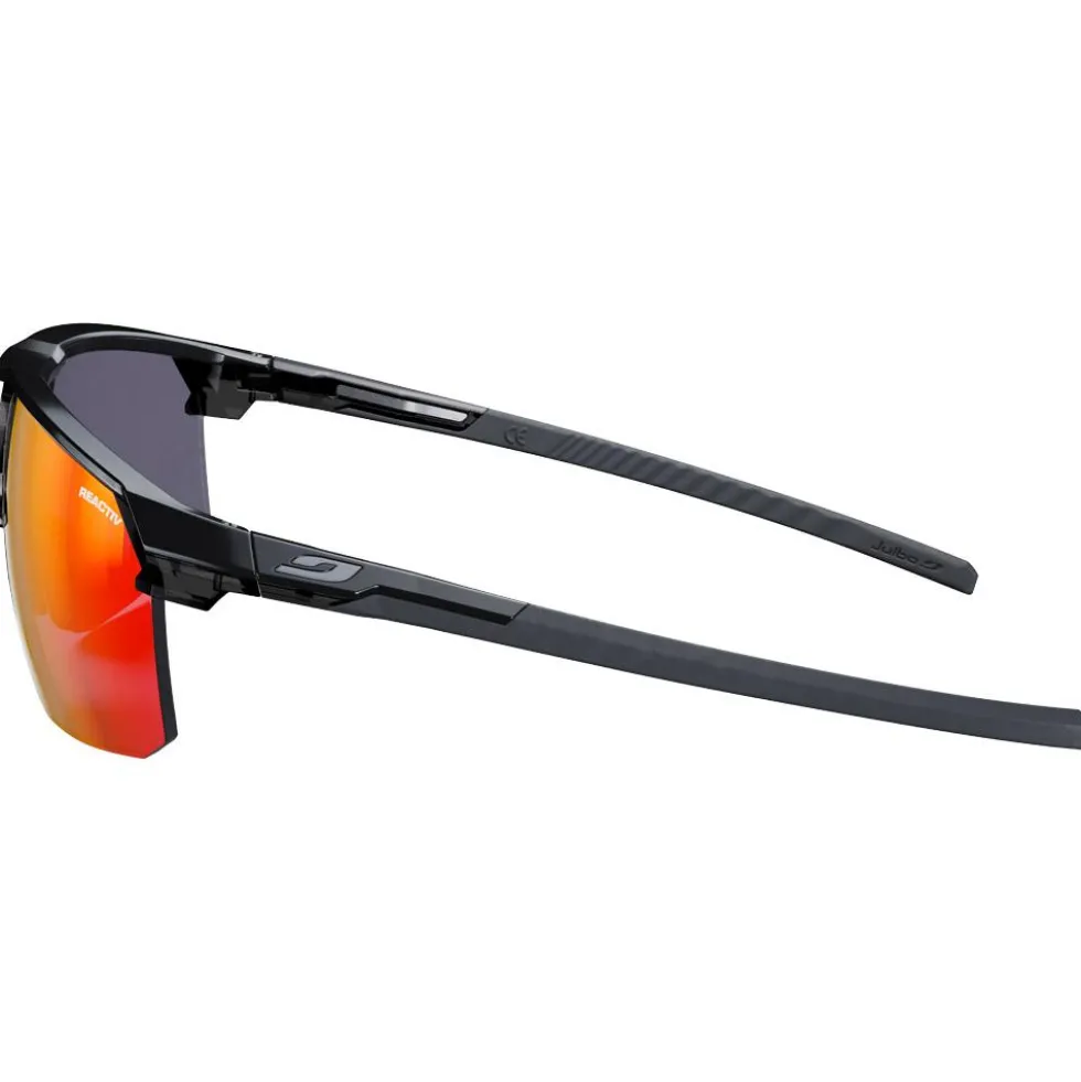 Occhiali da sole Julbo Liry Brillant Noir Gris Foncé Translucide Brillant Reactiv 1-3 Light Amplifier