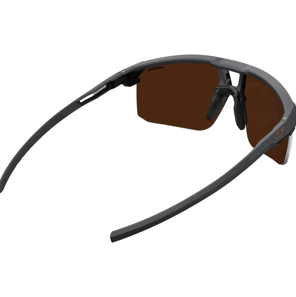 Occhiali da sole Julbo Liry Mat Gris Marron Foncé Brillant Reactiv 0-3 High Contrast
