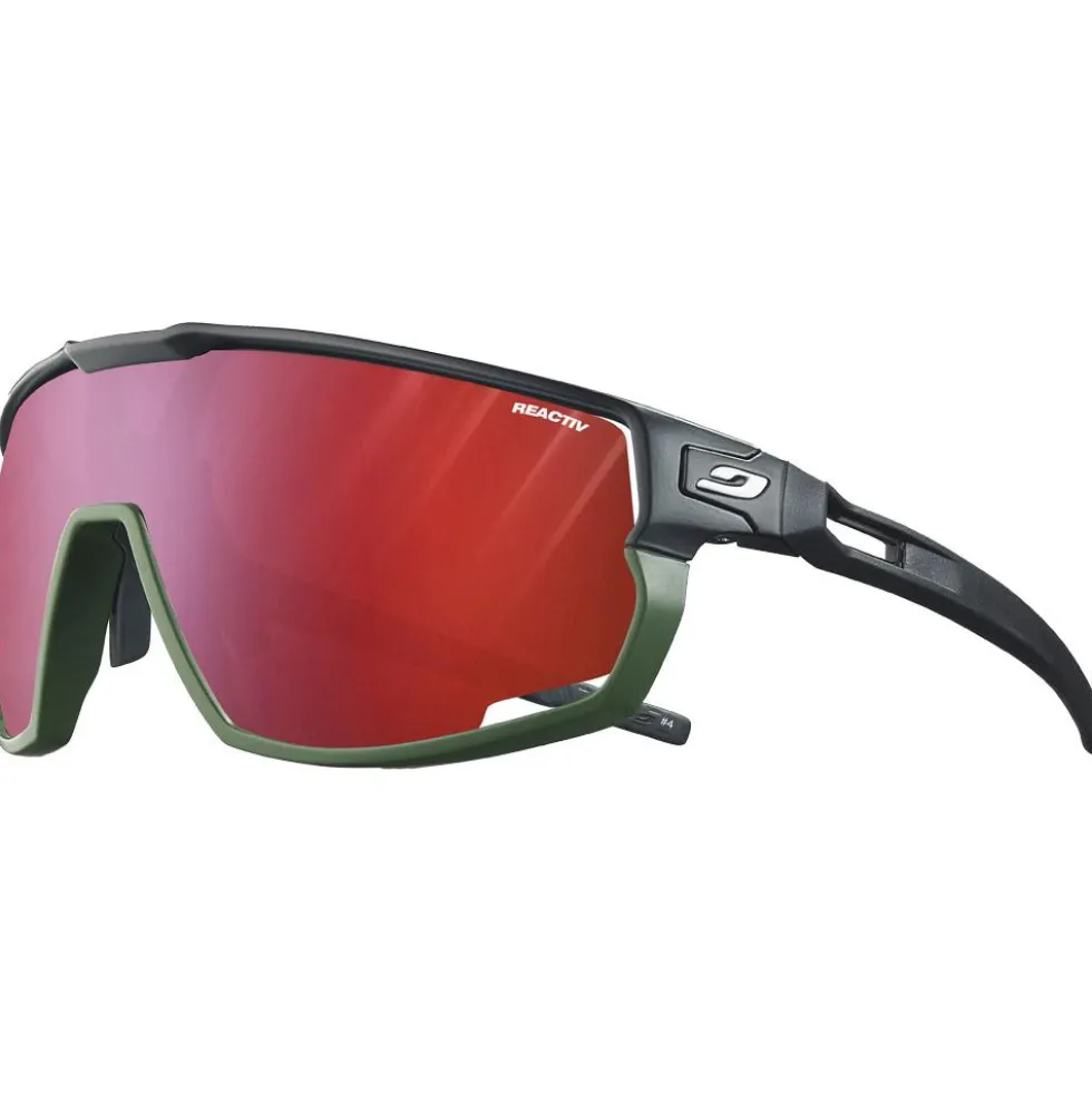 Occhiali da sole Julbo Rush Mat Noir Kaki Reactiv 0-3 High Contrast