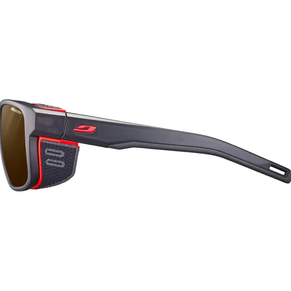 Occhiali da sole Julbo Shield M Mat Noir Orange Reactiv High Mountain 2-4
