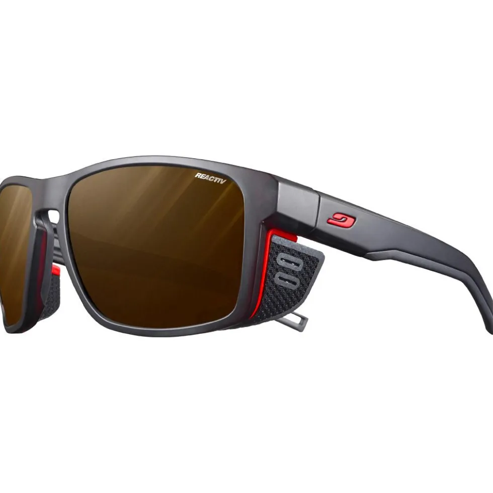 Occhiali da sole Julbo Shield M Mat Noir Orange Reactiv High Mountain 2-4