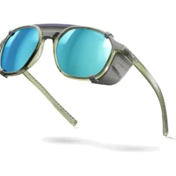 Occhiali da sole Julbo Slack Cover Translucide Brillant Vert Army Gris Spectron Hd 4 Polarized