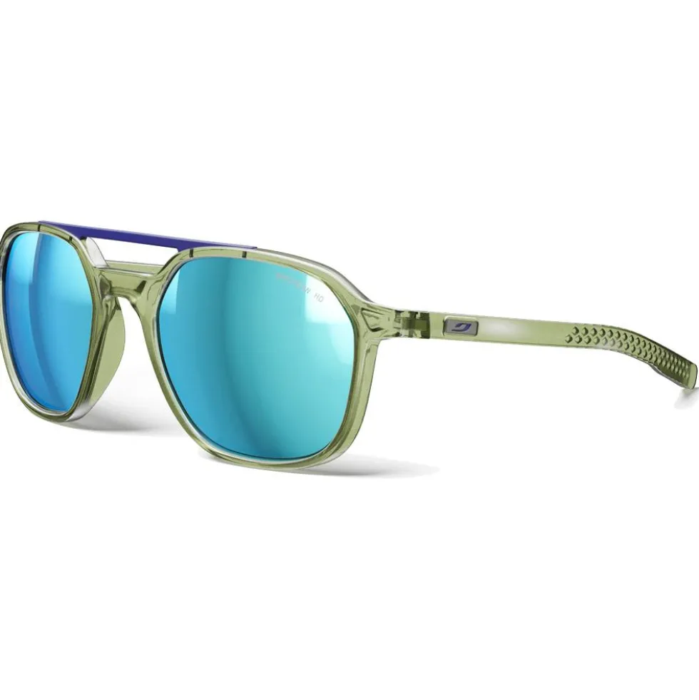 Occhiali da sole Julbo Slack Cover Translucide Brillant Vert Army Gris Spectron Hd 4 Polarized