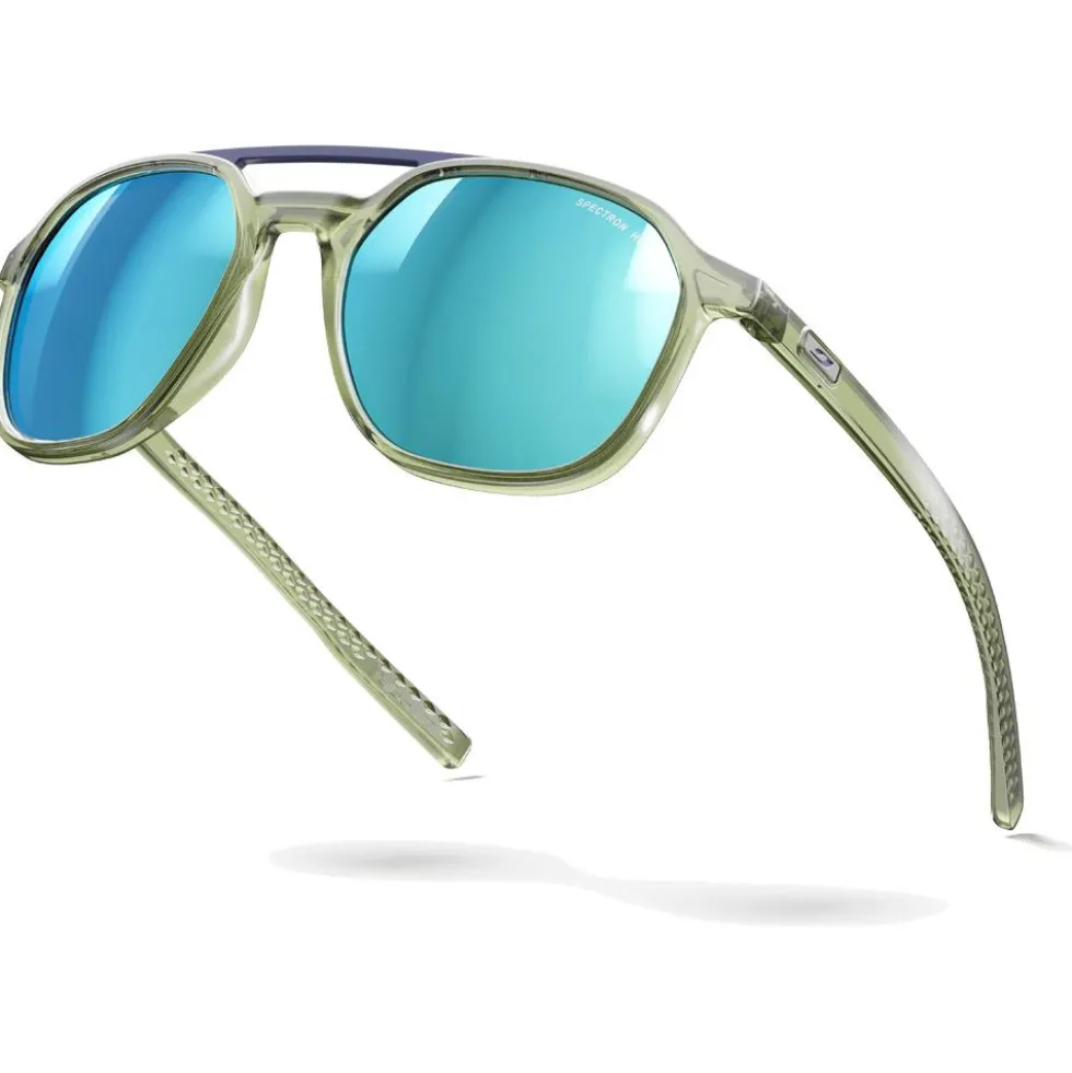 Occhiali da sole Julbo Slack Cover Translucide Brillant Vert Army Gris Spectron Hd 4 Polarized