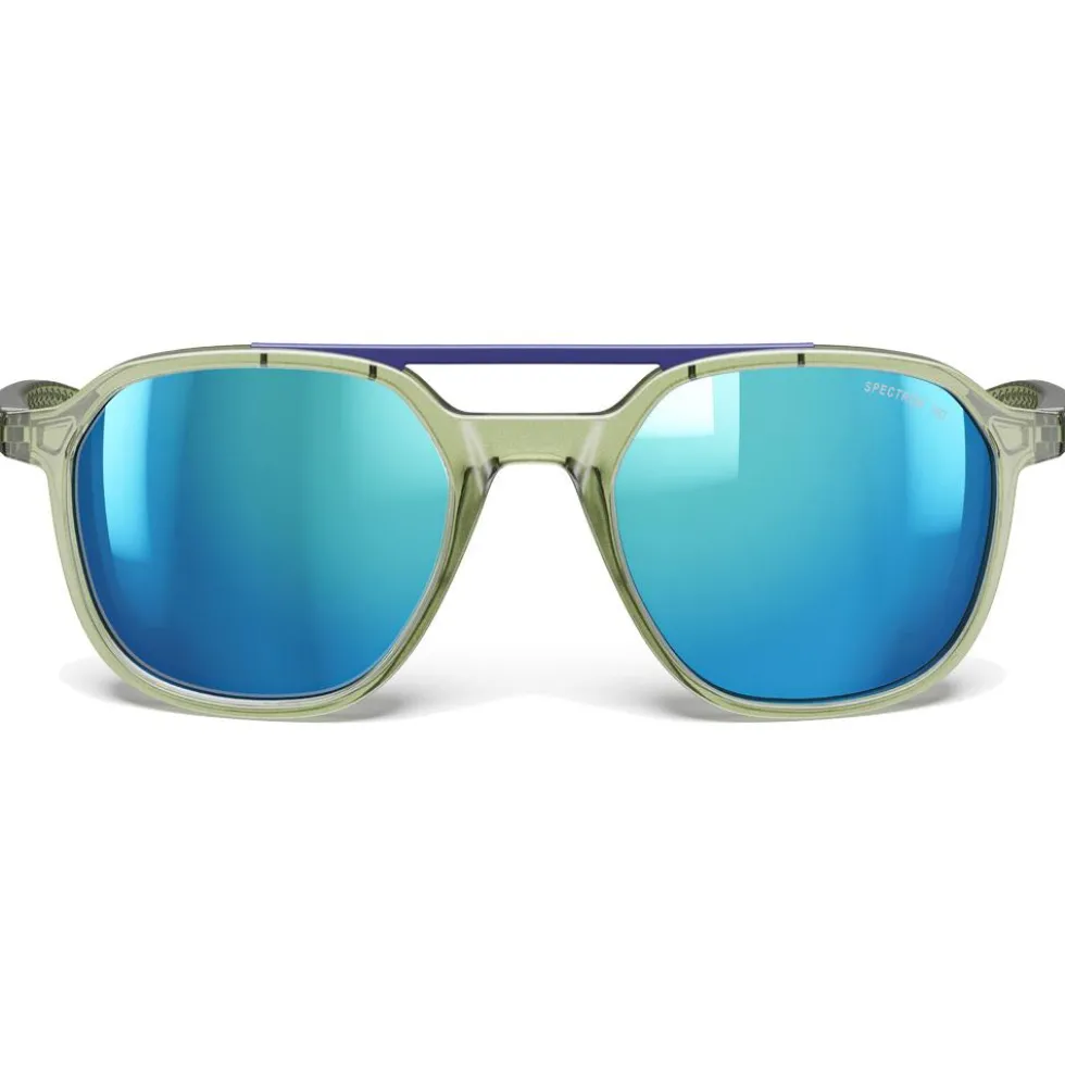 Occhiali da sole Julbo Slack Cover Translucide Brillant Vert Army Gris Spectron Hd 4 Polarized
