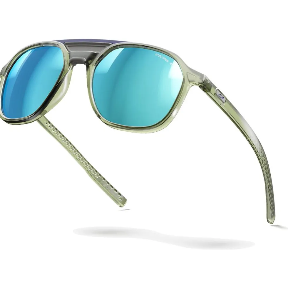 Occhiali da sole Julbo Slack Cover Translucide Brillant Vert Army Gris Spectron Hd 4 Polarized