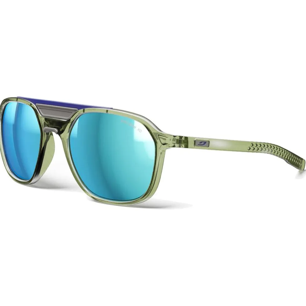 Occhiali da sole Julbo Slack Cover Translucide Brillant Vert Army Gris Spectron Hd 4 Polarized