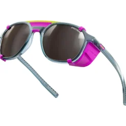 Occhiali da sole Julbo Slack Cover Translucide Brillant Bleu Rose Fluo Spectron 4