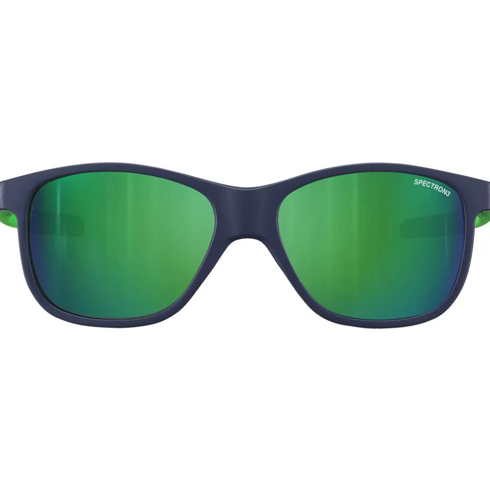 Occhiali da sole Julbo Turn 2 Mat Bleu Foncé Vert Fluo Spectron 3
