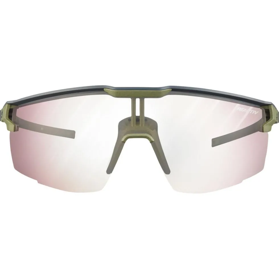Occhiali da sole Julbo Ultimate Mat Gris Foncé Vert Army Reactiv 0-3 High Contrast