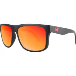 Occhiali da sole Knockaround Torrey Pines Matte Black Red Sunset