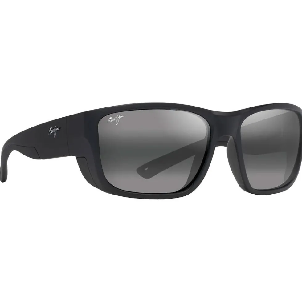 Occhiali da sole Maui Jim Amberjack Noir Mat Neutral Grey Mineral Superthin