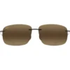 Occhiali da sole Maui Jim Breakwall Noir Brillant Bronze