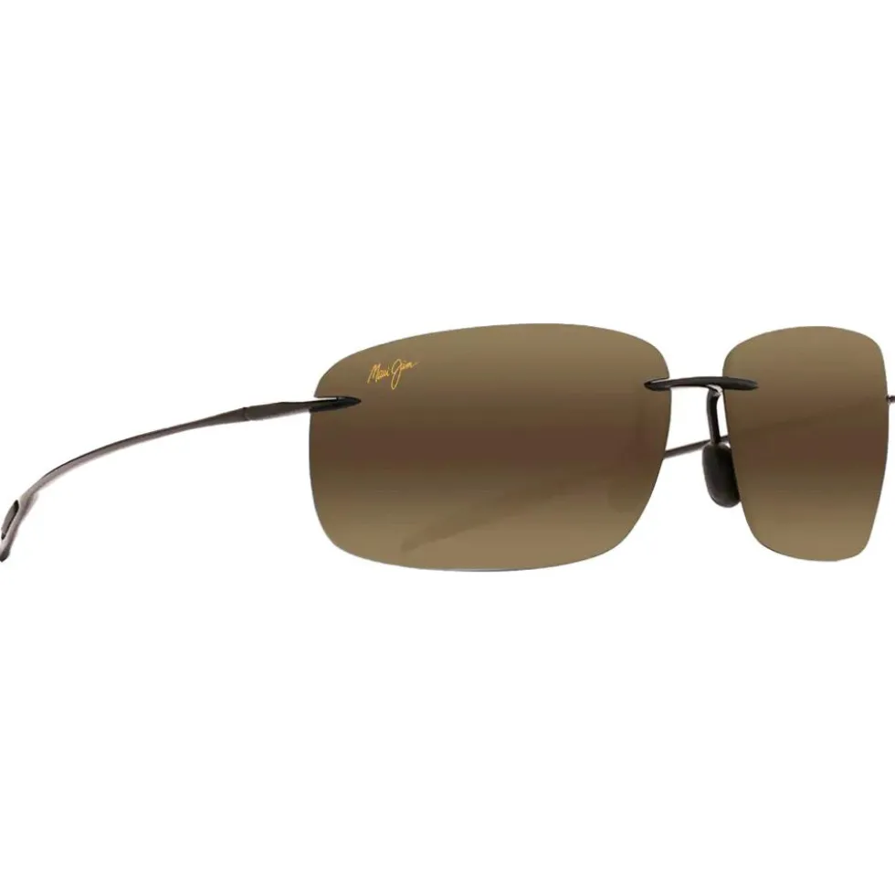 Occhiali da sole Maui Jim Breakwall Noir Brillant Bronze