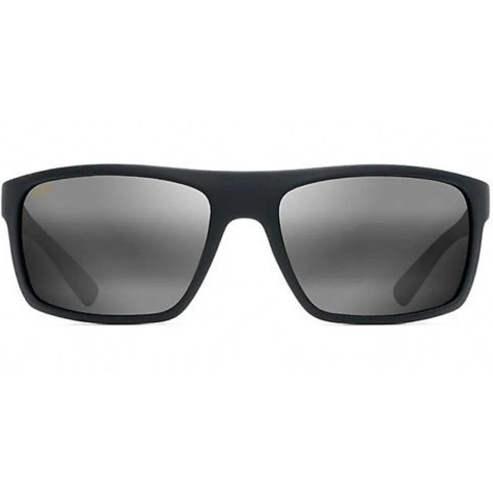 Occhiali da sole Maui Jim Byron Bay Black Matte Rubber Grey