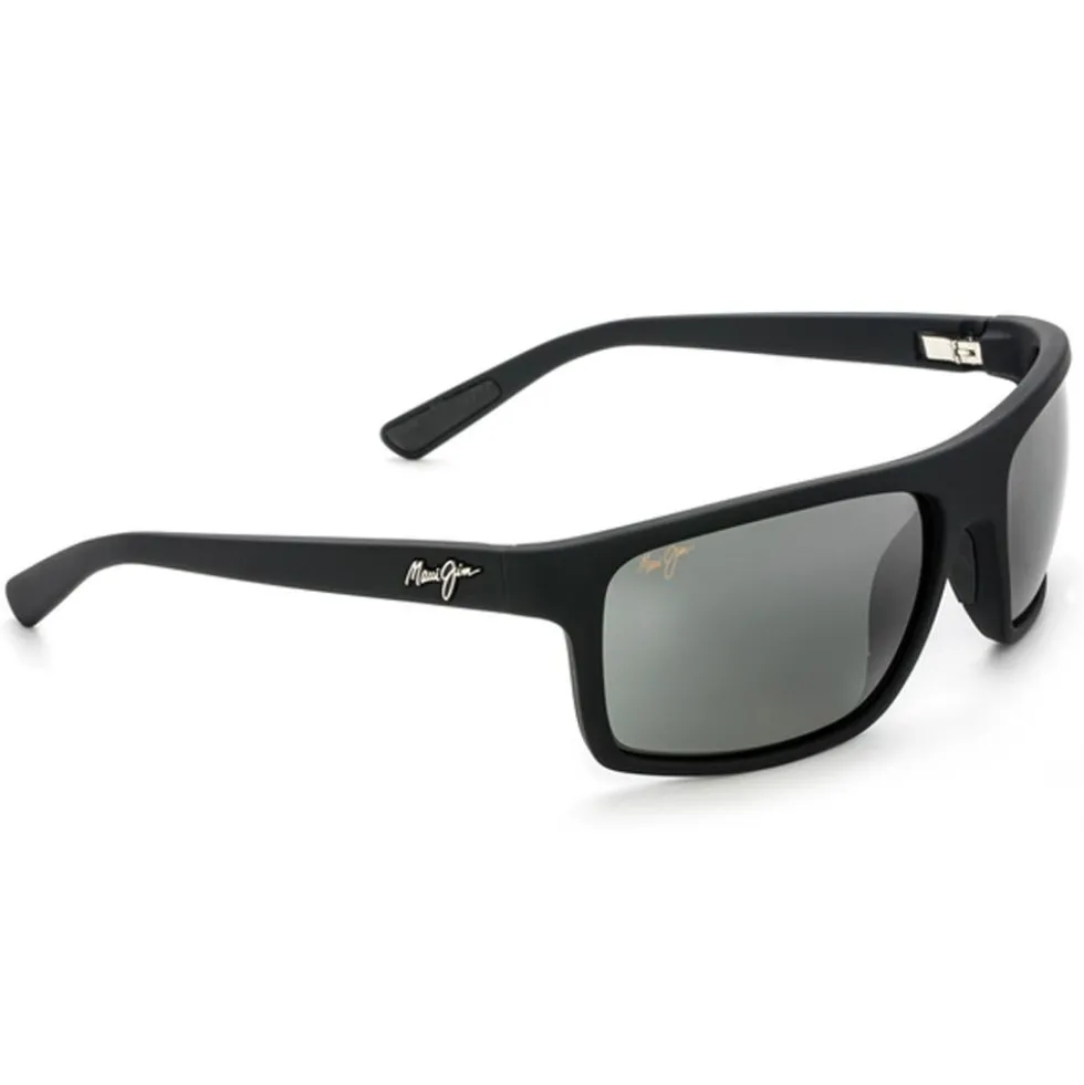 Occhiali da sole Maui Jim Byron Bay Black Matte Rubber Grey