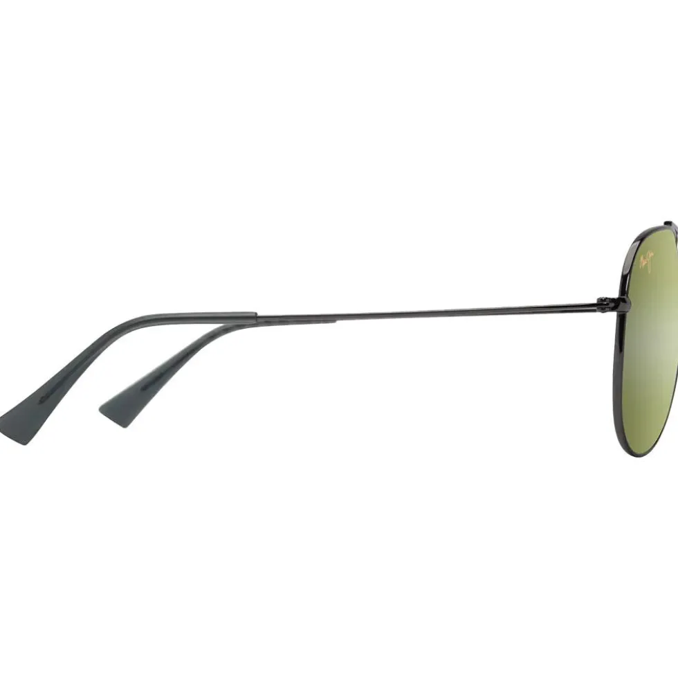 Occhiali da sole Maui Jim Hauoli XL Ruthénium Foncé Brillant Maui HT MauiPure