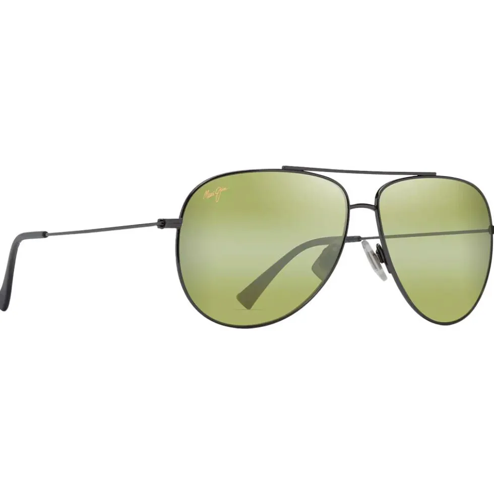 Occhiali da sole Maui Jim Hauoli XL Ruthénium Foncé Brillant Maui HT MauiPure