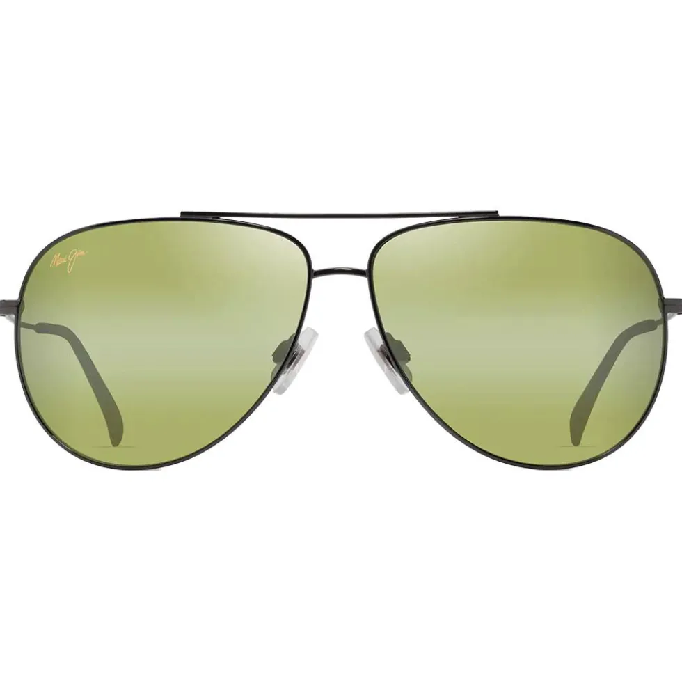 Occhiali da sole Maui Jim Hauoli XL Ruthénium Foncé Brillant Maui HT MauiPure