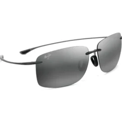 Occhiali da sole Maui Jim Hema Gloss Black Maui Pure Lt Bi-gradient Grey