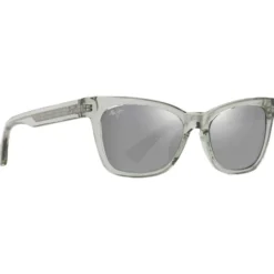 Occhiali da sole Maui Jim Hiwahiwa Shiny Transparent Sage Green Neutral Grey Mineral Superthin