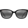 Occhiali da sole Maui Jim Honi Noir Brillant Neutral Grey Minéral Superthin