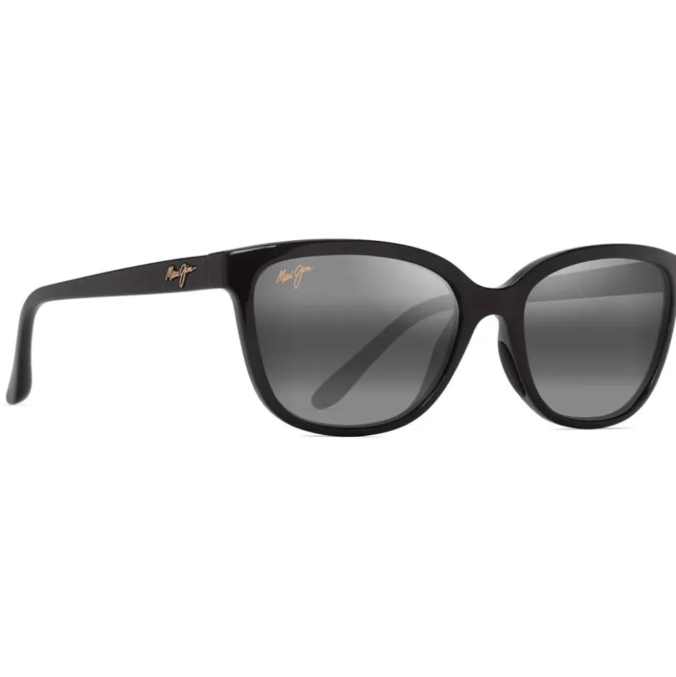 Occhiali da sole Maui Jim Honi Noir Brillant Neutral Grey Minéral Superthin