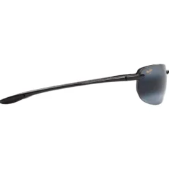 Occhiali da sole Maui Jim Hookipa Noir Brillant Gris Neutre Polycarbonate Bidegrade
