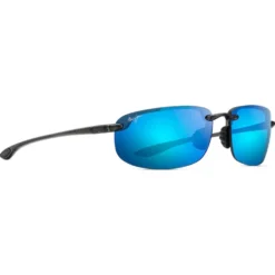 Occhiali da sole Maui Jim Hookipa Smoke Grey Bleu Hawaï Mauipure