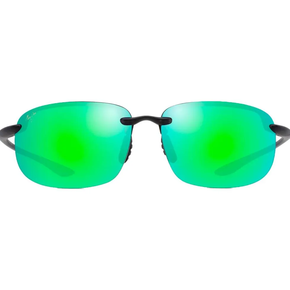 Occhiali da sole Maui Jim Ho'okipa Xlarge Gris Mat Translucide MauiGeen MauiPure