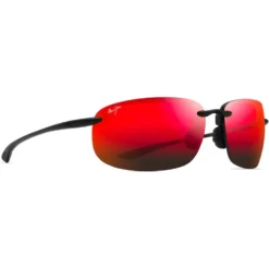 Occhiali da sole Maui Jim Ho'okipa Xlarge Noir Mat Hawaii Lava MauiPure
