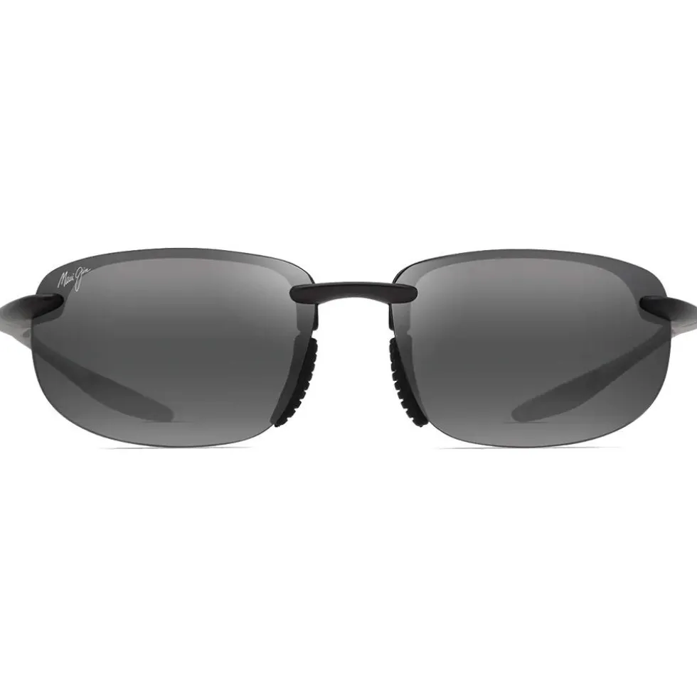 Occhiali da sole Maui Jim Hookipa Ultra Asian Fit Matte Black Neutral Grey MauiUltra