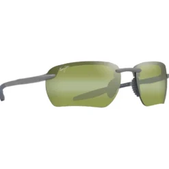 Occhiali da sole Maui Jim Hookipa Ultra G Metal Matte Grey Ht Green Photochromic MauiUltra
