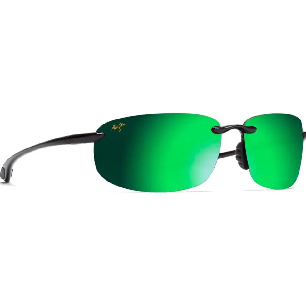 Occhiali da sole Maui Jim Hookipa Noir Brilliant MauiGreen MauiBrilliant